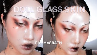 Pat McGrath Glass Skin Doll Makeup Tutorial with brush [upl. by Shewchuk]