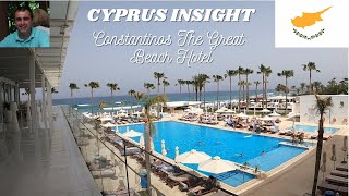 Constantinos The Great Beach Hotel Protaras Cyprus  A Tour Around [upl. by Kienan]