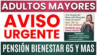 🔔PLAZO DETERMINADO ADULTOS MAYORES🔔CAMBIO TARJETA  ÚLTIMOS PAGOS Pensión Bienestar 65 y Mas 💥 [upl. by Ibbie]