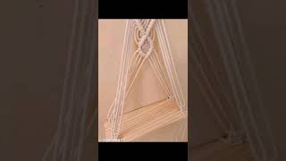 Macramé Wall Hanging Shelf shopdecoration gottapattisleevesdesign lacedesign decoraccessories [upl. by Talanta]