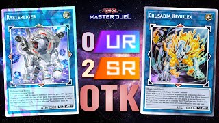 YuGiOh Master Duel  Cheapest 0 UR 2 SRs Budget Crusadia Kaiju OTK Deck  Synchro x Link Festival [upl. by Jorry]