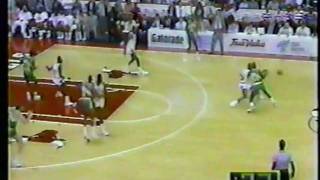 Michael Jordan 1988 39pts quotLeaner Dunk Gamequot vs Sonics [upl. by Alleiram47]