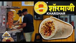 BEST CHICKEN SHAWARMA  SHAWARMAJI  KHARGHAR  FROM THE STREETS OF MUMBAI  MUMBAI STREET FOOD [upl. by Einnil]