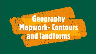 Geography Mapwork Contours and landforms [upl. by Sven]