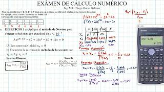 Resolviendo exámen de Cálculo Numérico paso a paso  Ingeniería Civil [upl. by Jeremy]