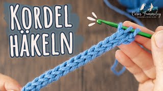 Schneller als mit Stricknadeln icord amp Kordel häkeln [upl. by Malkah]