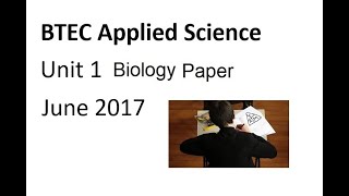 2017 Unit 1 Biology Paper [upl. by Barrada317]