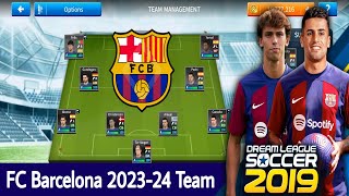 FC Barcelona 202324 Team with Felix Cancelo  DLS 19 [upl. by Lorelle]