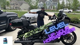 CYCLERAMA 485 WITH DampD BILLET CAT INSTALLED ON A 2022 ROAD GLIDE ST [upl. by Elletsyrc]