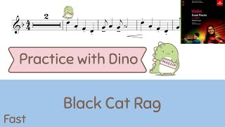 Fast Black Cat Rag ABRSM 2024 Violin grade 2 C2 [upl. by Nerraj]