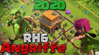 Die BESTEN RH 6 Angriffsstrategien  Anfänger Tipps in Clash of Clans 2020  Noobs iMTV [upl. by Alleirbag]