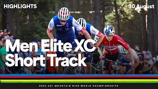 Men Elite Crosscountry Short Track Highlights  2024 UCI Mountain Bike World Championships [upl. by Leterg]