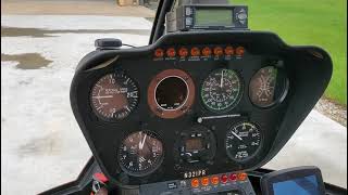 R44 Raven II Helicopter Complete Startup Procedures [upl. by Niveb]