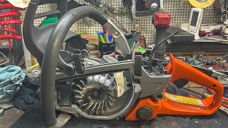 PORTED HUSQVARNA 562xp mkllASSEMBLY PART1 😎 MitchellsBackyardLogging [upl. by Yak]