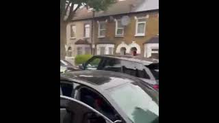 Range Rover Gone MAD Smashes Cars to Get Away [upl. by Sajovich]