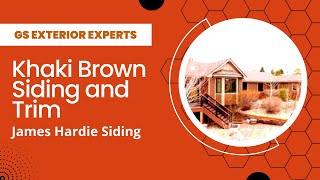 James Hardie Chesnut Brown Siding  Khaki Brown Siding and Trim [upl. by Tad]