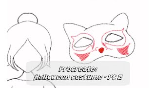 Halloween Costume Pt 2 Procreate [upl. by Edmunda867]