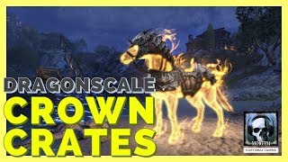 ESO  Opening 75 Dragonscale Crown Crates [upl. by Etnoed33]