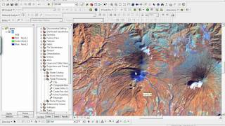 COMPOSICION DE BANDAS SATELITALES 453 LANDSAT ETM EN ARCGIS 93 [upl. by Corbin]