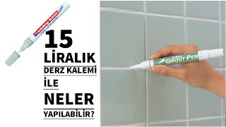 15 LİRALIK DERZ KALEMİ İLE NELER YAPILABİLİR  seramik ve fayanslar sıfır gibi olsun ister misiniz [upl. by Aryajay]