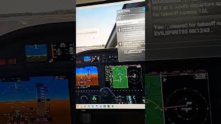 TBM 930 TAKEOFF on Microsoft flight Sim [upl. by Nehepts]