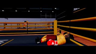 Roblox Prizefighter Boxing  Glass Jaw gets Sent to The Stars on his Back [upl. by Manya277]