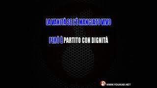 KARAOKE Francesco De Gregori Un angioletto come te [upl. by Romeon29]