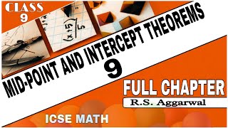 MidPoint and Intercept TheoremsClass 9th Math Chapter 9 One Shot videoRSAggarwal mathICSE MATH [upl. by Burdett804]