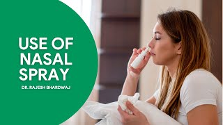 Use of Nasal Spray  Dr Rajesh Bhardwaj हिंदी में nasalspray rhinitis stuffynose noseallergy [upl. by Baram]