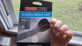 Magic Mesh Screen Repair Tape NOT STICKING SOLVED MUST WATCH walmart [upl. by Nnaylloh]