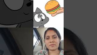 Kha lo burger 🍔 sho animation cartoon eater food funny comedy shorts youtubeshorts [upl. by Yorle]