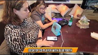 Desktop CD Player with Bluetooth [upl. by Lonne]