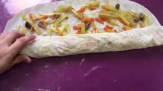 Lavash hamiridan tez pishar “Honim” va qaylasi 👍  Готовим Ханум  Uzbek National food Hanum [upl. by Teloiv]