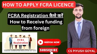 FCRA Registration for International funding  FCRA Registration  FCRA Registration process [upl. by Eelrahs565]