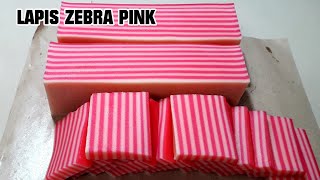 cara buat lapis pink zebra bahan dari terigu [upl. by Aime]