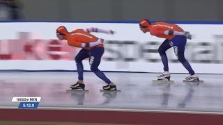 Sven Kramer  Patrick Roest 10000m European Championships 2019 [upl. by Ahsimot43]