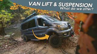 Ford Transit Lift and Suspension Campervan Upgrades  More Than A Van Episode 33 [upl. by Aihcrop911]