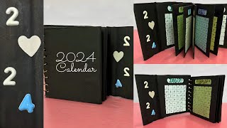 DIY 2024 calendar with me  DIY calendar ideas diy art YashitaSood [upl. by Hsuk]