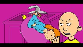 Caillou flushes 10 people down the toiletarrested cringe goanimate [upl. by Day]