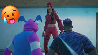 Fortnite Roleplay THE SUS BABYSITTER MY DAD LEFT A Fortnite Short Film [upl. by Lihp]