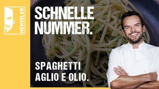 Schnelles Spaghetti aglio e olio Rezept von Steffen Henssler [upl. by Roban704]