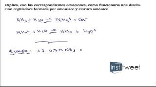 Ejercicios resueltos disoluciones amortiguadoras bachiller [upl. by Ilamad]