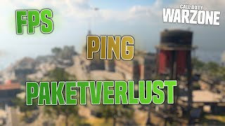 Warzone FPS Ping Paketverlust amp Auslastung anzeigen lassen Telemetrie [upl. by Nnawaj]