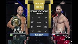 Glover Teixeira vs Jiri Prochazka  Full Fight Highlights [upl. by Thilda]