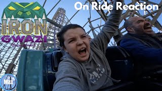 Iron Gwazi On Ride Reaction  Busch Gardens Tampa Bay [upl. by Elleuqram456]