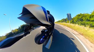 Yamaha R6 Akrapovic Slipon Exhaust Pure Sound  4K POV [upl. by Rehtae143]