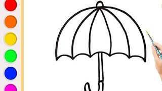 How to Draw POP IT Umbrella  Step by Step For Beginners [upl. by Acsot]