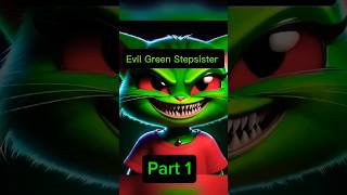 Evil Green Stepsistercat trending catcat aicatshorts trendingviralshort [upl. by Ynaitirb874]