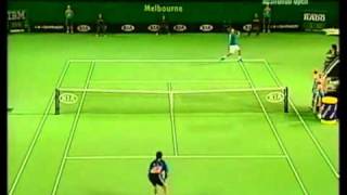 HL Roger Federer vs Marat Safin 2005 Australian Open SF 22 [upl. by Ayatnohs]