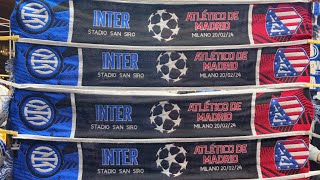 Inter Curva Nord Milano ⚫️🔵 Inter Atletico Madrid [upl. by Ahsatan]